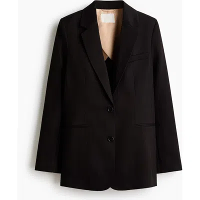 H&m Single-breasted Blazer In Black