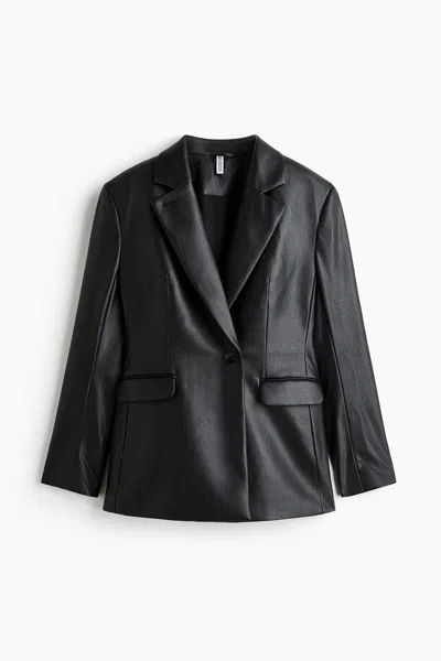 H&m Single-breasted Blazer In Black