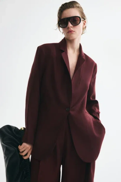 H&m Single-breasted Blazer In Brown