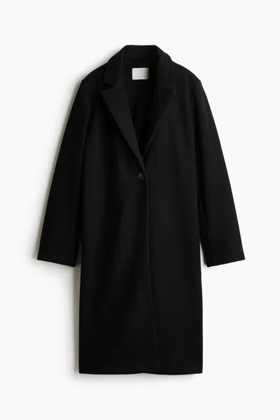 H&m Single-breasted Coat In Black