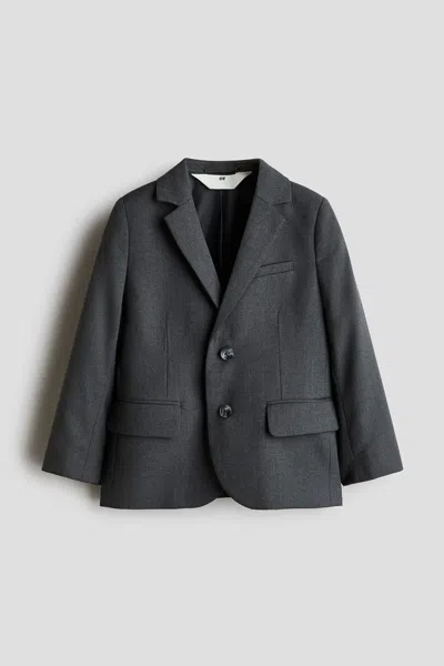 H&m Kids' Single-breasted Jacket In Black