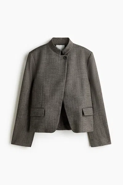 H&m Single-breasted Jacket In Gray