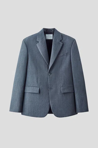 H&m Single-breasted Wool-blend Jacket In Blue
