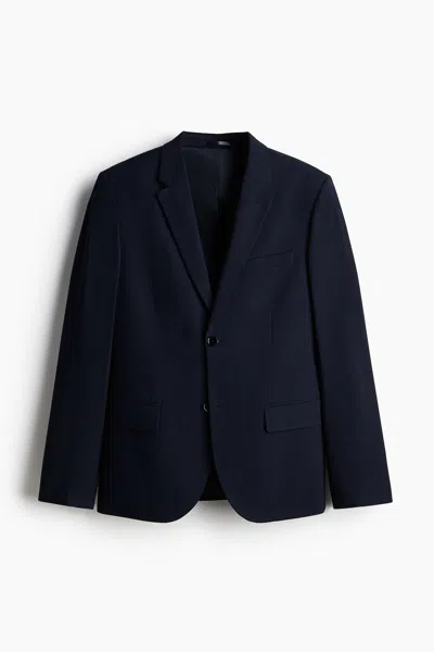 H&m Skinny Fit Single-breasted Jacket In Animal Print