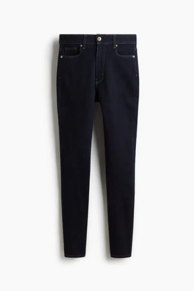 H&m Skinny High Waist Jeans In Blue