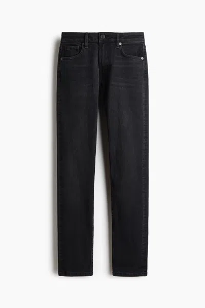 H&m Skinny Regular-waist Jeans In Denim Black