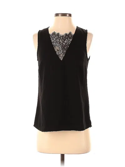 Pre-owned H&m Sleeveless Blouse In Black
