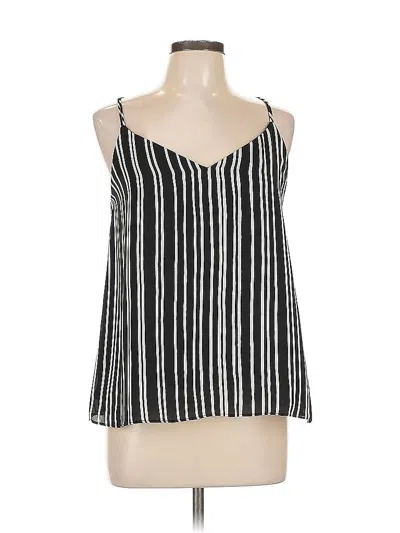 Pre-owned H&m Sleeveless Blouse In Black
