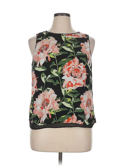 Pre-owned H&m Sleeveless Blouse In Black