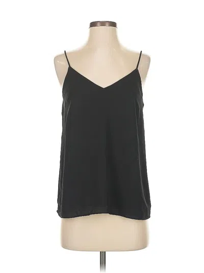 Pre-owned H&m Sleeveless Blouse In Black