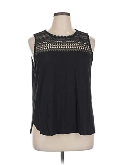 Pre-owned H&m Sleeveless Blouse In Black