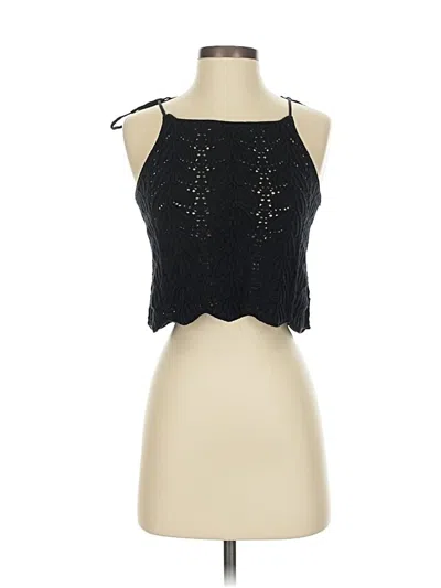 Pre-owned H&m Sleeveless Blouse In Black