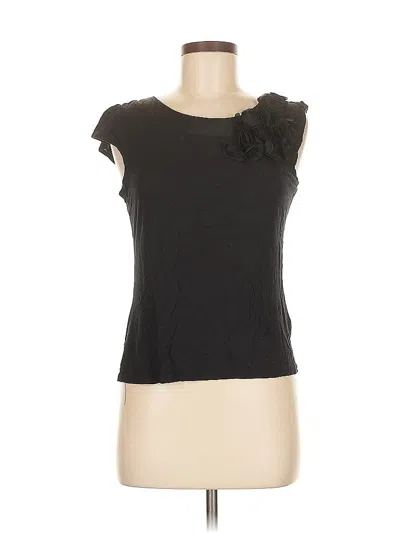Pre-owned H&m Sleeveless Blouse In Black