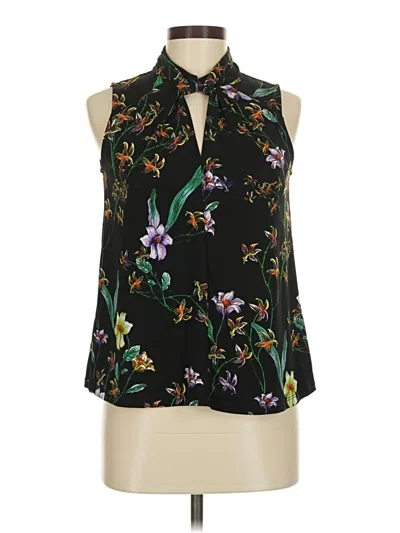 Pre-owned H&m Sleeveless Blouse In Black