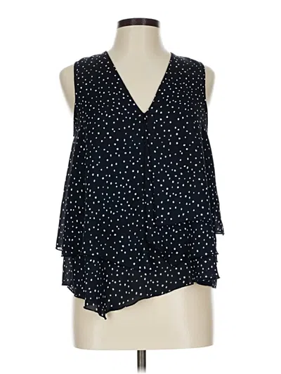 Pre-owned H&m Sleeveless Blouse In Black