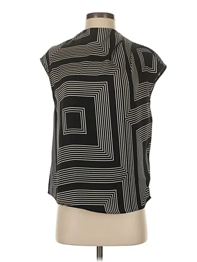 Pre-owned H&m Sleeveless Blouse In Black
