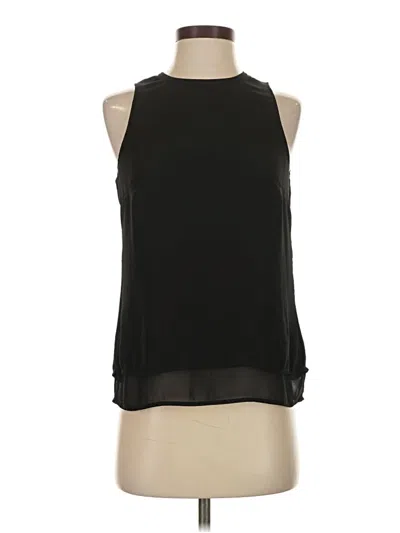 Pre-owned H&m Sleeveless Blouse In Black