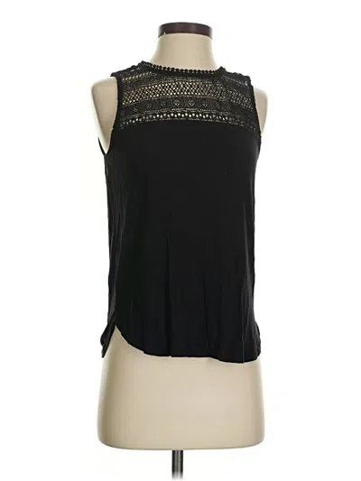 Pre-owned H&m Sleeveless Blouse In Black