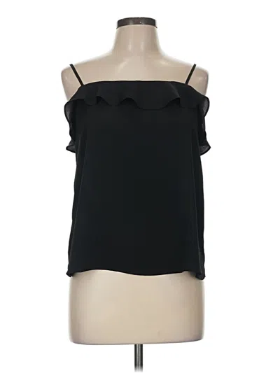 Pre-owned H&m Sleeveless Blouse In Black