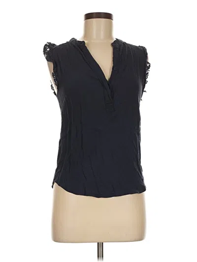 Pre-owned H&m Sleeveless Blouse In Black