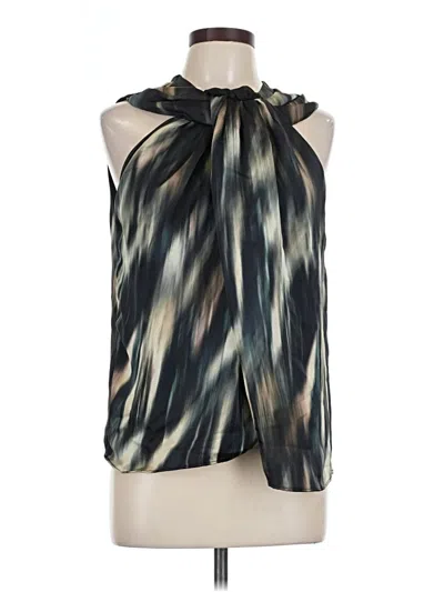 Pre-owned H&m Sleeveless Blouse In Black
