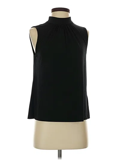 Pre-owned H&m Sleeveless Blouse In Black