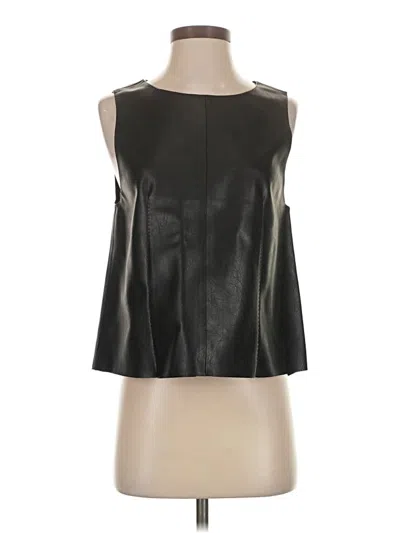 Pre-owned H&m Sleeveless Blouse In Black