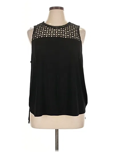 Pre-owned H&m Sleeveless Blouse In Black
