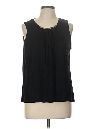 Pre-owned H&m Sleeveless Blouse In Black