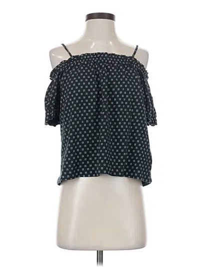 Pre-owned H&m Sleeveless Blouse In Black