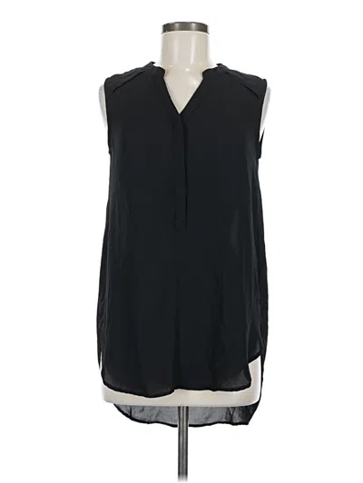 Pre-owned H&m Sleeveless Blouse In Black
