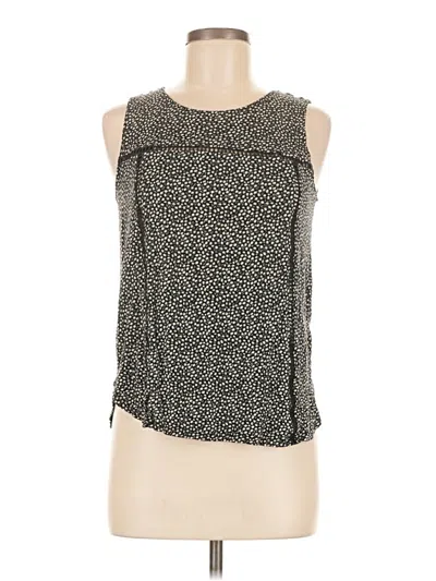 Pre-owned H&m Sleeveless Blouse In Black