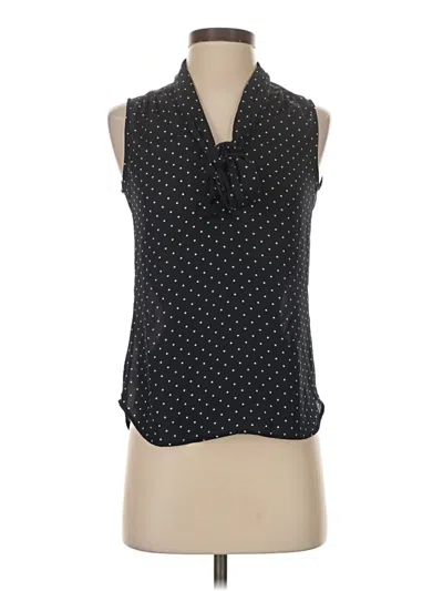Pre-owned H&m Sleeveless Blouse In Black