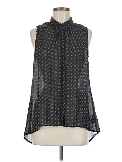 Pre-owned H&m Sleeveless Blouse In Black