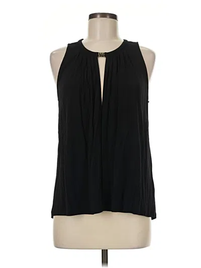 Pre-owned H&m Sleeveless Blouse In Black