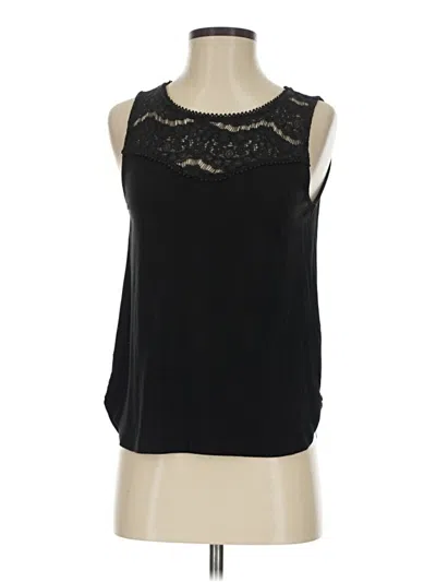 Pre-owned H&m Sleeveless Blouse In Black
