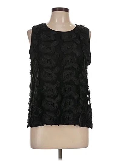 Pre-owned H&m Sleeveless Blouse In Black