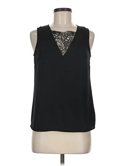 Pre-owned H&m Sleeveless Blouse In Black