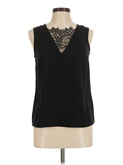 Pre-owned H&m Sleeveless Blouse In Black
