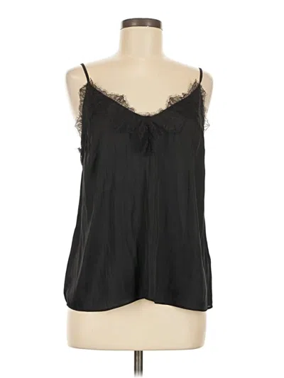 Pre-owned H&m Sleeveless Blouse In Black
