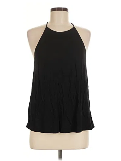 Pre-owned H&m Sleeveless Blouse In Black