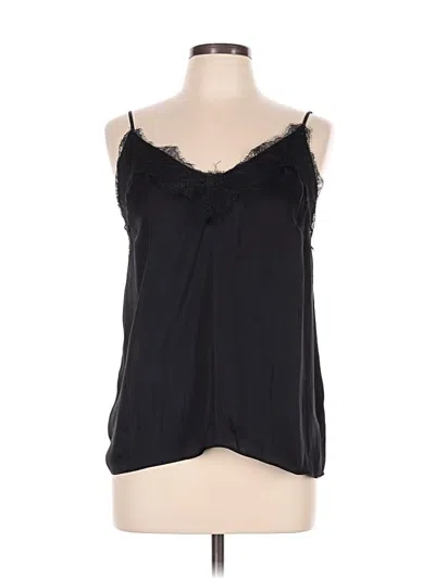 Pre-owned H&m Sleeveless Blouse In Black