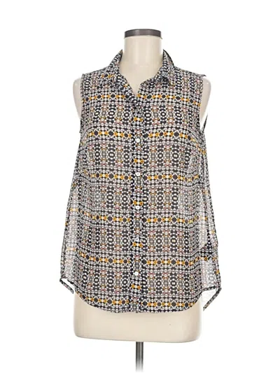 Pre-owned H&m Sleeveless Blouse In Blue
