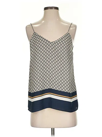 Pre-owned H&m Sleeveless Blouse In Blue