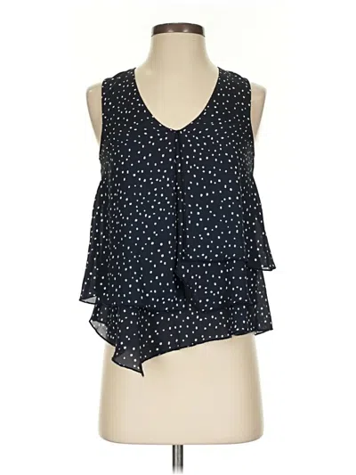 Pre-owned H&m Sleeveless Blouse In Blue