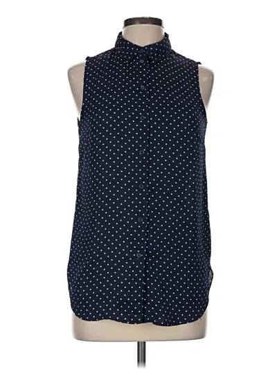Pre-owned H&m Sleeveless Blouse In Blue