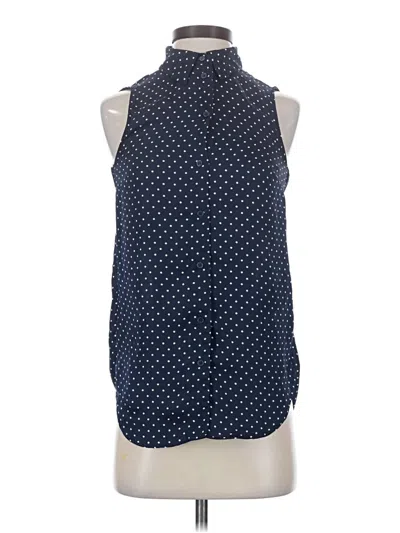 Pre-owned H&m Sleeveless Blouse In Blue