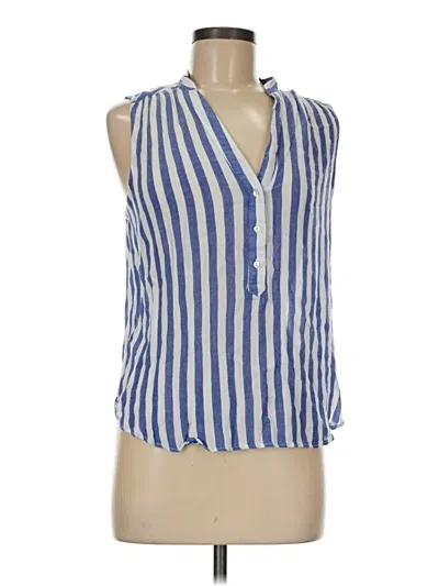 Pre-owned H&m Sleeveless Blouse In Blue