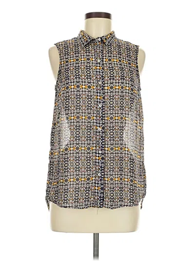 Pre-owned H&m Sleeveless Blouse In Blue