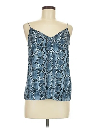 Pre-owned H&m Sleeveless Blouse In Blue